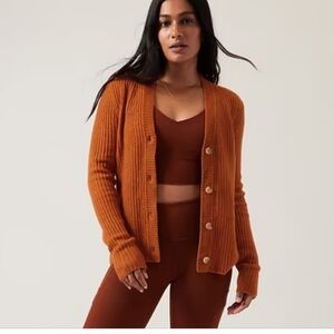 Athleta layover cardigan nwt medium